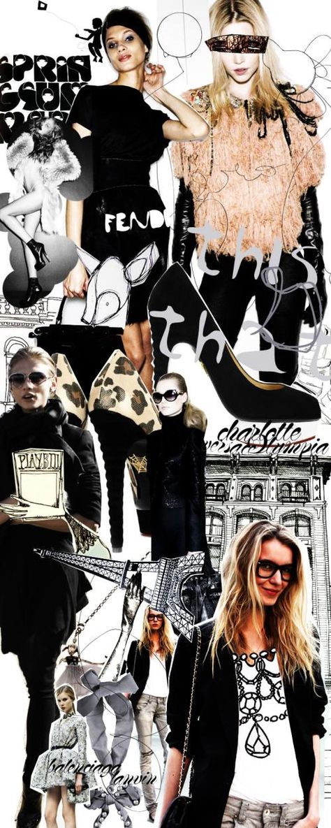 inspiration Collage Simple, Magazine Collage, Outfit Collage, Fashion Sketchbook, Fashion Mood Board, Fashion Collage, Fashion Portfolio, Mood Board Fashion, Simple Fashion