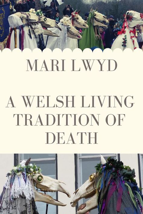 Learning Welsh, Mari Lwyd, Witchy Spells, British Folklore, Learn Welsh, Yule Celebration, Pagan Yule, Spirits Of The Dead, Small Market