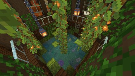 Potion Lab, Lush Cave, Minecraft Pasta, Minecraft Axolotl, Cave Aquarium, Mc Builds, Cave House, Minecraft Survival, Minecraft House