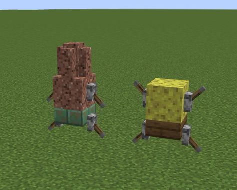 Funny Things To Build Minecraft, Minecraft Room Design Ideas, Frog Cage Minecraft, Minecraft Tiki Torch, Cursed Minecraft Builds, Minecraft Obstacle Course, Frog Terrarium Minecraft, Minecraft Funny Builds, Silly Minecraft Builds