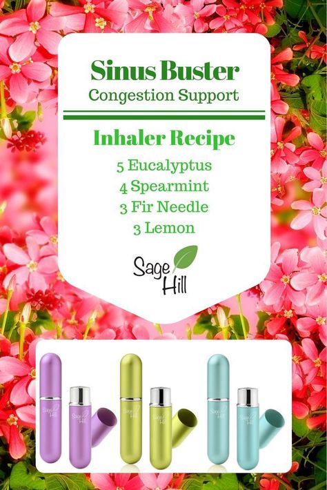 Sinus Clearing, Clogged Sinuses, Nasal Inhaler, Essential Oil Inhaler, Eo Blends, Congestion Relief, Aromatherapy Recipes, Essential Oil Remedy, Oil Remedies