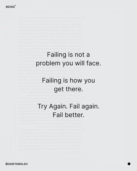 Sarita Walsh on Instagram: "I look forward to failing better more often" Sarita Walsh, Fail Better, Try Again, Looking Forward, Fails, Cards Against Humanity, On Instagram, Instagram