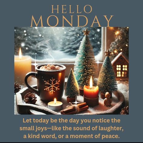 Good morning and happy Monday! Start your day by finding one thing to smile about, no matter how small. Let gratitude guide your steps and set the tone for a peaceful and fulfilling week ahead. What small joy are you noticing today? 🌟 Share it in the comments below! #HelloMonday #SmallJoys #GratitudeInTheLittleThings #MorningMoments #StartWithJoy #goodmorning #morningmotivation #monday Good Morning Happy Monday New Week Quotes Motivation, Happy Monday Winter, Good Monday Morning Images, Good Morning Happy New Week, Weekday Motivation, Monday Morning Images, Cute Coffee Quotes, New Week Quotes, Monday Morning Humor