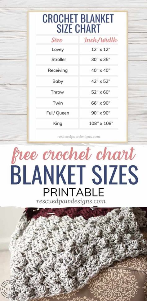 Crochet Blanket Measurements, Crochet Crown Pattern, Crochet Hook Sizes Chart, Crochet Baby Blanket Sizes, Crochet Blanket Sizes, Cowl Patterns, Crochet Crown, Baby Blanket Size, Easy Crochet Blanket