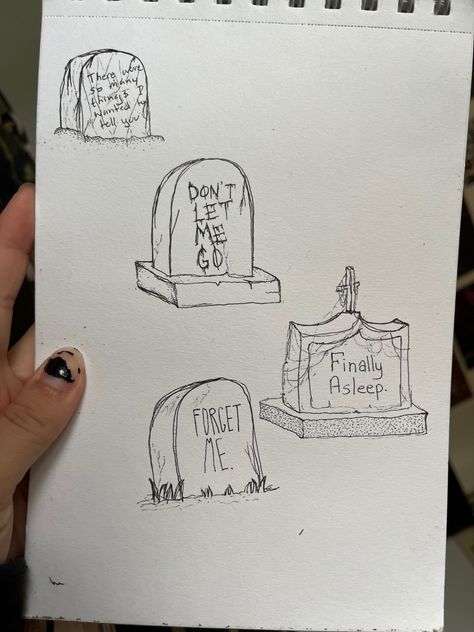 How To Draw Gravestone, Grave Art Illustration, Tombstone Tattoo Simple, Gravestone Drawing Easy, Easy Graveyard Drawing, How To Draw A Graveyard, Graveyard Drawing Illustration, Reaper Drawing Sketch, Tombstone Designs Drawing