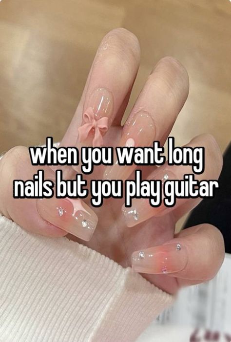 whyyy Playing Guitar With Long Nails, Coquette Guitar, Guitar Nails, Sade Adu, Bows Coquette, Guitar Teacher, Whisper Board, Guitar Girl, Play Guitar