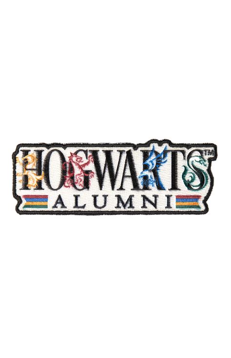 Image for Hogwarts™ Alumni Iron-On Patch from UNIVERSAL ORLANDO Hogwarts Alumni, Stationary Craft, School Pride, Universal Orlando, Wizarding World, Iron On Patches, House Colors, Hogwarts, Orlando