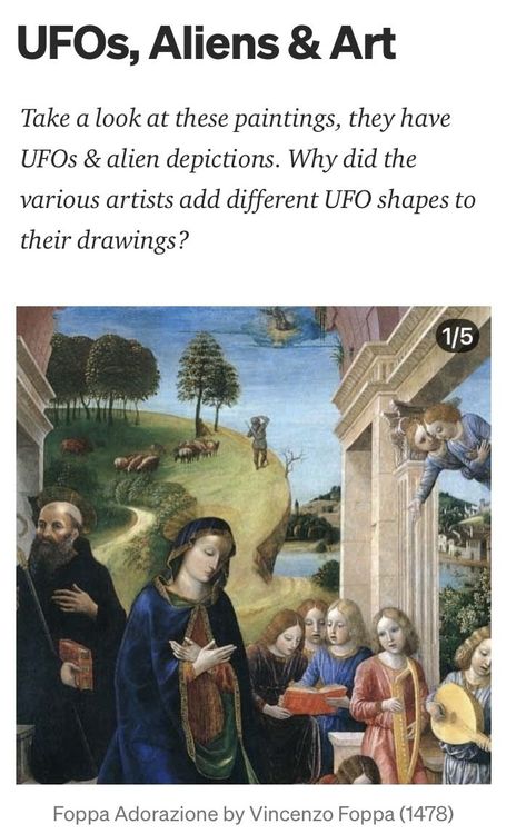 Take a look at these paintings, they have UFOs & alien depictions. Why did the various artists add different UFO shapes to their drawings? Aliens Art, Ufo Evidence, Unexplained Mysteries, January 7, Alien Art, June 15, Various Artists, Aliens, Authors