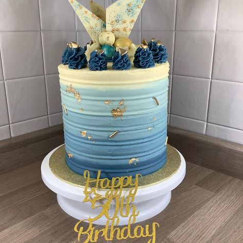 50th Birthday Cake For Father, Blue Birthday Cake Ideas For Men, Blue 50th Birthday Cake For Men, Gold And Blue Cake Birthday Men, Mens Birthday Cake Simple Blue, 50th Birthday Men, Birthday Lights, White Chocolate Cake, 50th Cake