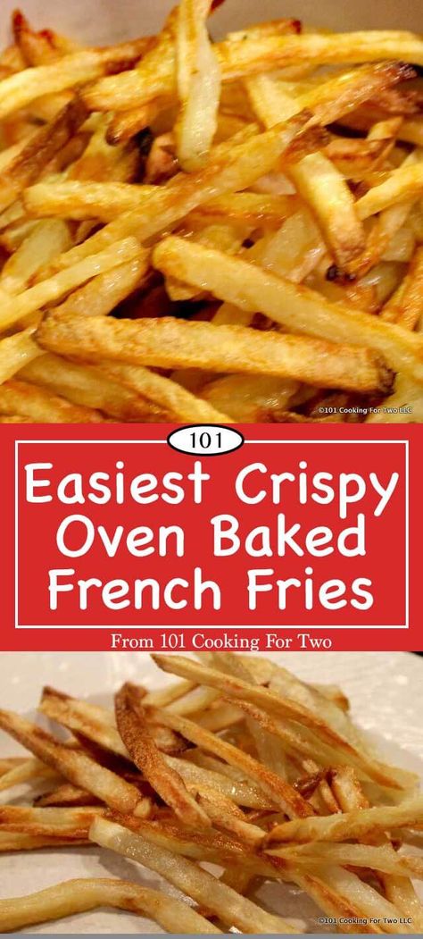 Baking French Fries, Oven French Fries, Oven Baked French Fries, Baked French Fries, French Fries Recipe, Crispy French Fries, Homemade French Fries, Frozen French Fries, Best Oven