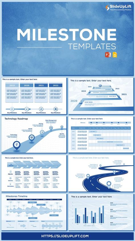 Milestone Templates For PowerPoint & Google Slides Timeline Ppt, Personal Timeline, Templates For Powerpoint, Deck Slide, Project Timeline Template, Templates Powerpoint, Google Slides Templates, Powerpoint Slide Designs, Timeline Infographic