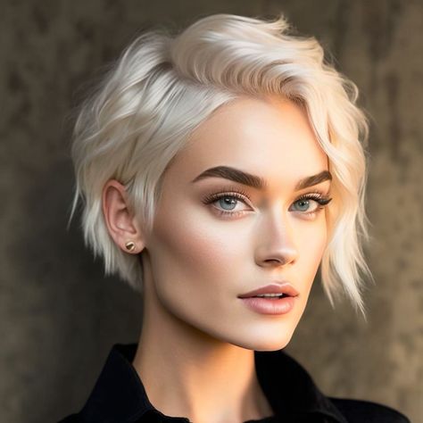 Platinum Hairstyles, Kort Bob, Chin Length Haircuts, Chin Length Hair, Hair Inspiration Short, Messy Short Hair, Edgy Short Hair, Short Hair Color, Short Blonde