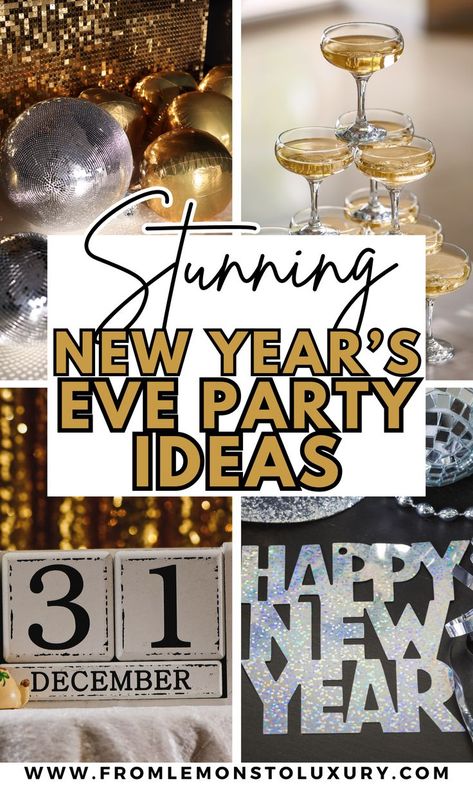 new years party ideas Fun New Years Party Ideas, Kids New Years Party, New Years Party Ideas, Diy New Years Party, Party Ideas Decoration, Party Ideas Themes, New Years Eve Party Ideas Decorations, Elegant Classy Outfits, Snow Activities