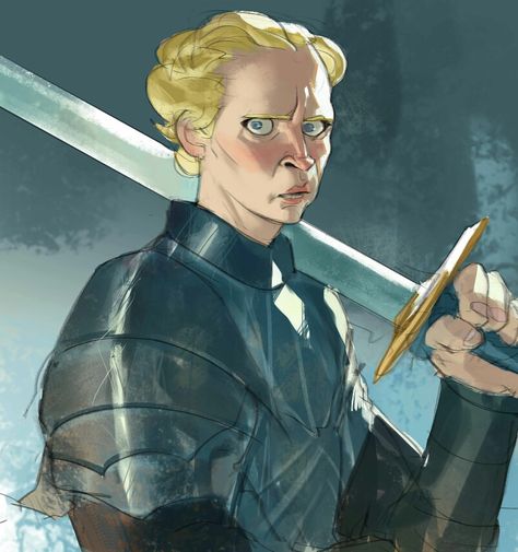 Brienne of Thart Game Of Thrones Illustrations, Dessin Game Of Thrones, Brienne Of Tarth, Gra O Tron, Game Of Thrones Art, Game Of Thrones Fans, Ramones, A Song Of Ice And Fire, Dragon Age