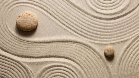 Sand Zen Garden, Kamakura Era, Ryoanji, Zen Sand, Zen Sand Garden, Sand Garden, Zen Garden Design, Japanese Zen Garden, Embroidered Photo