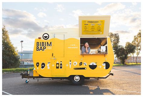 Yellow Food Truck, Food Van Design, Street Food Around The World, Foodtrucks Ideas, Food Around The World, Coffee Food Truck, Food Stall Design, Yellow Food, Food Van