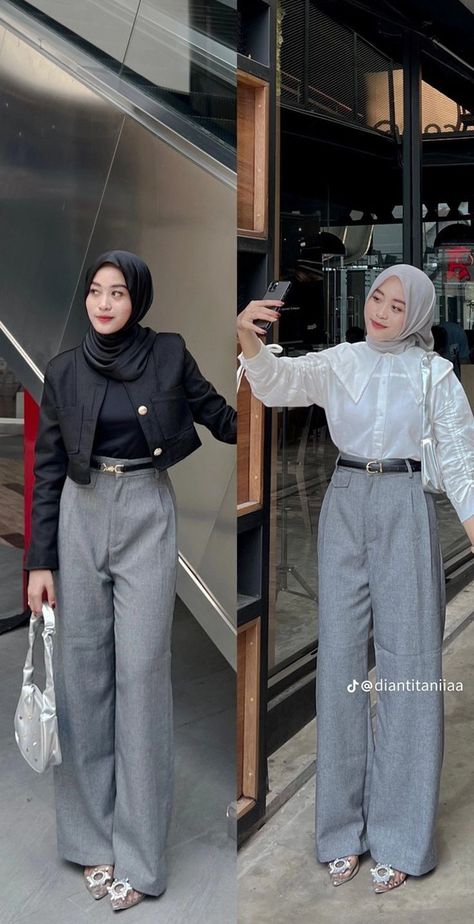 klik gambar ya #inspirasiootdberhijab #hijabootd #ootdhijabstyle #ootdcasualhijab #hijabstyleindo #ootdhijabsantai #ootdhijabsimple #stylehijabkekinian #ootdhijabers #inspirasihijab #ootdindonesia #ootdkece #ootdhijabindo #shopee #dailyshopeehaul #racunshopee #racuntiktok #ootdcewek #fashioncewek #fashioncewe #racunshopeehaul #racunhaulcewek #shopeehaul Feminim Style Outfit, Outfit Kulot, Ootd Hijab Casual Simple, Mix And Match Outfits Hijab, Outfit Ngampus, New Hijab, Ootd Hijab Style, Outfit Hijab Casual, Rok Outfit