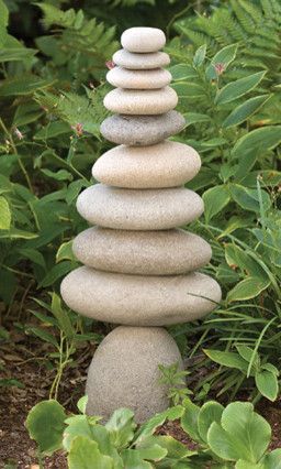 Got Stones? Creative, Easy and Artsy Ways to Use Rocks in the Garden | The Garden Glove Rock Sculpture, Meditation Garden, Garden Accents, Memorial Garden, Garden Stones, Garden Crafts, Garden Spaces, Zen Garden, Garden Statues