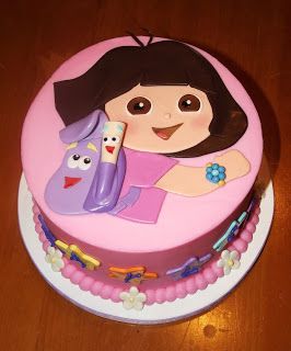 Dora Birthday Cake, Dora The Explorer Cake, Explorer Birthday Party, Dora Cake, Red Birthday Cakes, Jojo Siwa Birthday, Rainbow First Birthday, Banana Cake Recipe