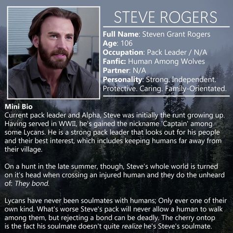 Human among wolves Steve Rogers au softevnstan Mcu Dr, Steven Grant Rogers, Strong Independent, Pack Leader, Chris Evans Captain America, Holding Baby, Steve Rogers, Bucky Barnes, Chris Evans