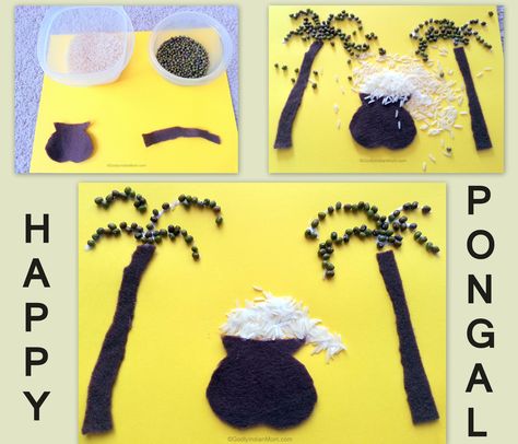 Pongalcraft Pongal Craft, Sweet Rice Recipe, Lord Indra, Pongal Festival, 100th Day Of School Crafts, Art And Craft Ideas, Grade Spelling, Wet Felting Projects, Craft Ideas For Kids