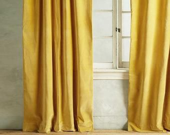 Custom curtains and drapes with the best by CustomCurtainsBeyond Anthropologie Curtains, Anthropologie Furniture, Pink Velvet Curtains, Yellow Curtains, Drop Cloth Curtains, Gold Curtains, Cool Curtains, Curtains Living, Custom Drapes