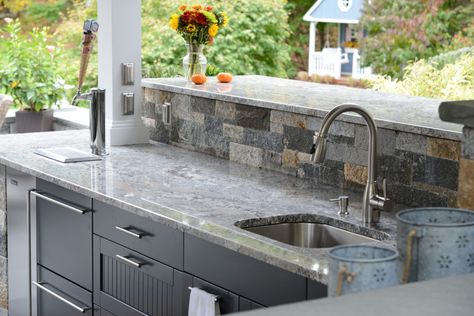 Danver Stainless Outdoor Kitchen Cabinets Outdoor Kitchens Outdoor Living | Genrose Stone & Tile, Formerly Galleria Stone Kitchen Designs Ideas, Rustic Outdoor Kitchens, Luxury Outdoor Kitchen, Small Outdoor Kitchens, Outdoor Kitchen Countertops, Outdoor Kitchen Cabinets, Dream Patio, Kitchen New York, Outdoor Cabinet