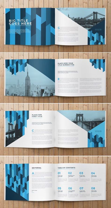 Modern and Simple Landscape Brochure Template InDesign. 28 custom pages. A4 and US letter. Landscape Brochure Design, Simple Landscape, Brochure Design Layout, Brochure Design Template, Brochure Design, Brochure Template, Simple Design, Layout Design, Design Template