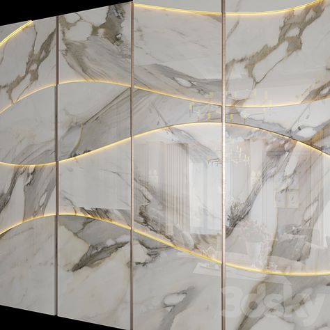 Decor - Other decorative objects - 3D model Tv Wall Panel, Feature Wall Design, Lobby Interior Design, Cladding Design, Wall Tiles Design, Wall Panel Design, Lobby Interior, Wardrobe Design Bedroom, Lobby Design