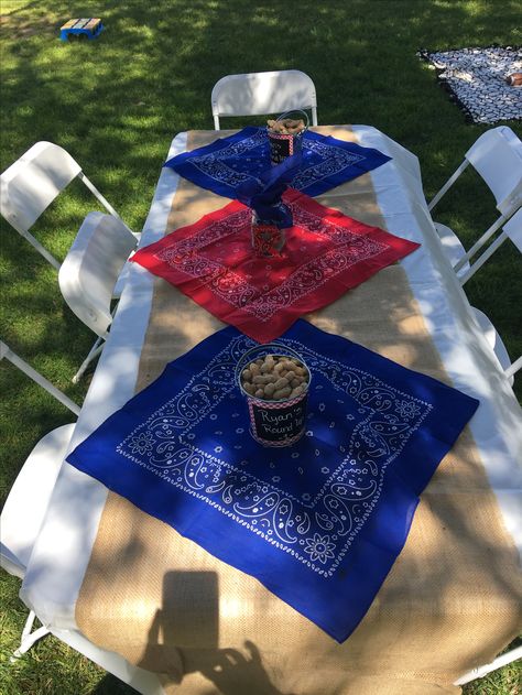 Senior Picnic, 70th Birthday Decorations, Cowboy Theme Party, Western Birthday Party, Rodeo Party, Cowboy Baby Shower, Western Birthday, Rodeo Birthday, Western Theme Party