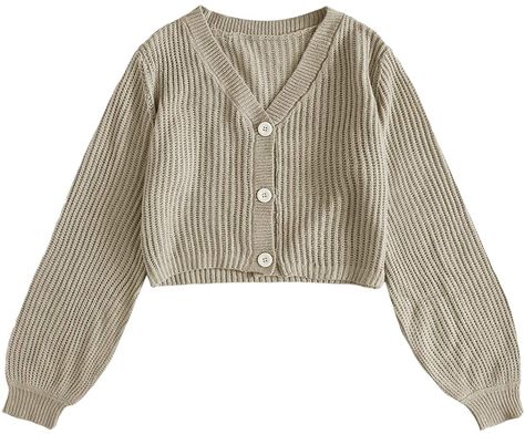 Crop Top Purple, Apricot Sweater, Cardigan Crop Top, Cropped Cardigan Sweater, Cardigan Crop, Bishop Sleeve, Button Up Long Sleeve, Cute Sweaters, Sleeve Cardigan