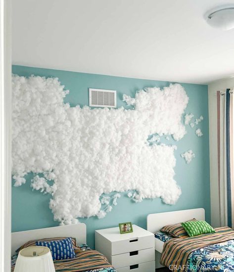 How to make led cloud wall light that changes color - Craftionary Wall Cloud Light, Cloud On Wall, Cloud Wall Led Lights, Diy Cloud Wall, Led Cloud Wall, Cloud Wall Light, Cloud Wall Decor, Content Room, Lightning Sky