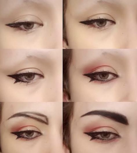 Akira Eyeliner, Swag Makeup, Makeup Tut, Natural Makeup Tutorial, Pinterest Makeup, Eye Makeup Designs, Edgy Makeup, Goth Makeup, Eyeliner Tutorial