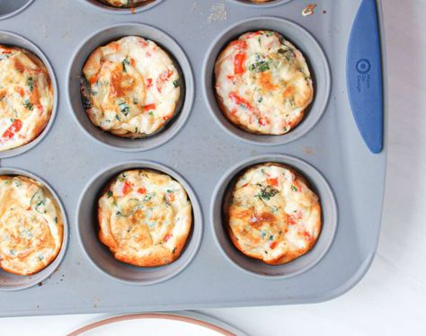 Red Pepper Egg Bites (Starbucks Copycat Egg White Bites) - The Balanced Nutritionist Three Bridges Egg Bites Recipe, Starbucks Red Pepper Egg White Bites, Starbucks Egg White Red Pepper, Roasted Red Pepper Egg Bites, Red Pepper Egg Bites, Pepper Egg Bites, Balanced Nutritionist, Egg Bites Starbucks, Starbucks Egg White Bites