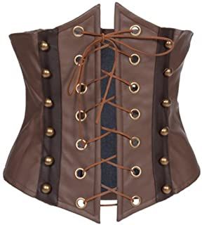 Belt Corset, Brown Corset, Burlesque Costumes, Fashion Packaging, Women Crafts, Steampunk Corset, Gothic Vintage, Waist Trainer Corset, Corsets And Bustiers