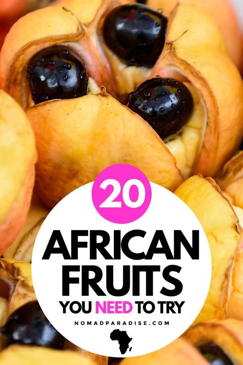 African Fruits And Vegetables, Ghanian Recipes, African Fruits, Fruit World, African Spices, Spiced Fruit, Snack Brands, Spiralizer Recipes, Types Of Fruit