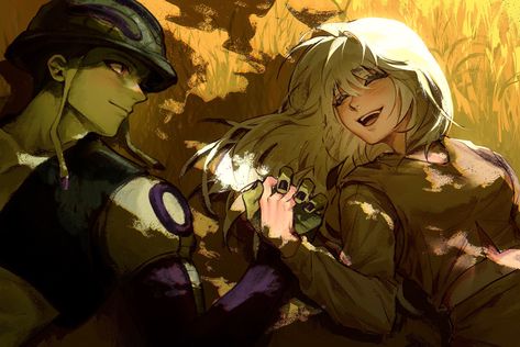 Kumogi And Meruem, Hunter X Hunter Komugi, Kalluto Zoldyck, Wanderer Art, One Piece Drawing, Hunter Anime, Female Character Design, Manga Illustration, Izuku Midoriya