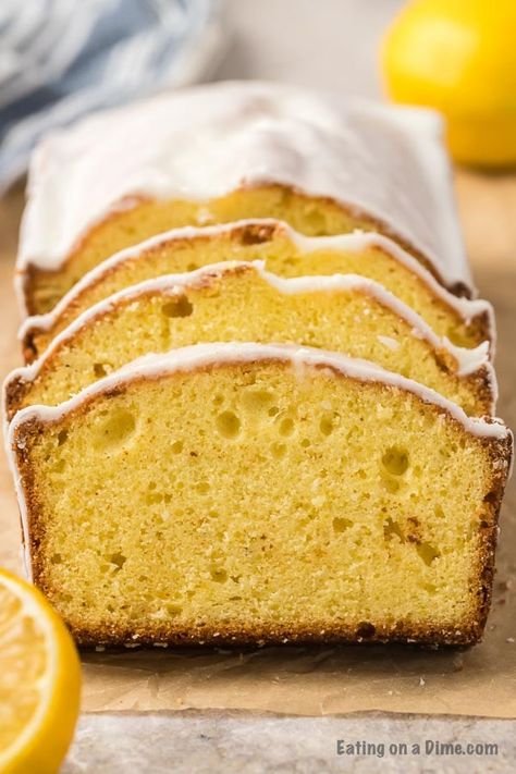 Starbucks lemon loaf recipe - copycat starbucks lemon loaf Starbucks Lemon Loaf Recipe, Vanilla Bean Frappuccino Recipe, Pink Drink Recipes, Pineapple Angel Food, Starbucks Pumpkin Bread, Caramel Apple Spice, Starbucks Lemon Loaf, Lemon Loaf Recipe, Starbucks Lemon