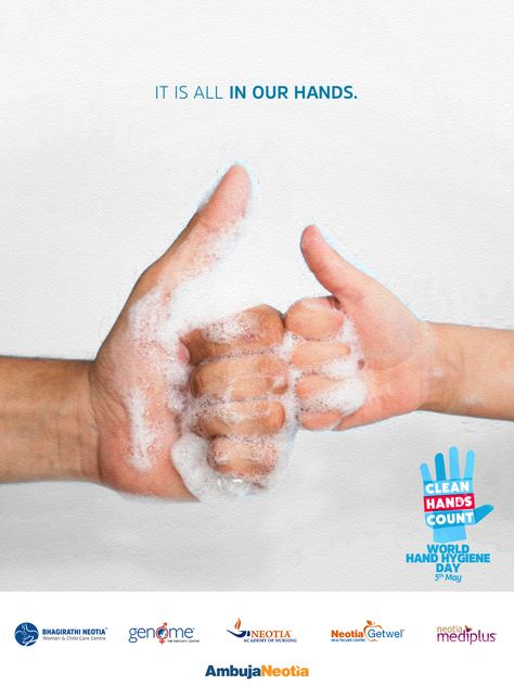 Hand Washing Day Poster, World Hand Hygiene Day, Flexible Stone Veneer, Global Handwashing Day, Aac Blocks, Coffee Advertising, Foundation Logo, Baby Detergent, Awareness Poster