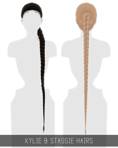 KYLIE & STASSIE HAIRS | Simpliciaty on Patreon Kylie Stassie, Mods Sims 4, Die Sims 4, Sims Baby, Sims 4 Black Hair, The Sims 4 Pc, Pelo Sims, Free Sims 4, The Sims 4 Packs