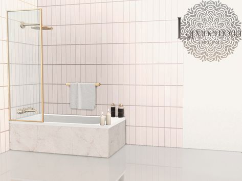 Sims 4 Bath Shower Combo Cc, Ts4 Cc Bathtub, Sims 4 Bathroom Tile Cc, Bathtub Sims 4 Cc, Sims 4 Bathtub Cc, Sims 4 Bathtub, Sims 4 Shower Cc, Cc Sims4, Bath Tiles