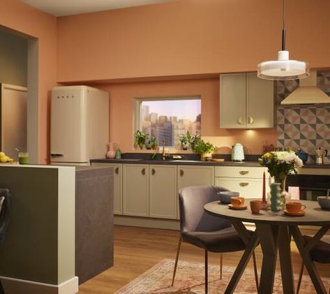 Slim Kitchen, Slim Shaker, Wren Kitchens, Traditional Style Kitchen, Wooden Worktops, Wren Kitchen, Timber Kitchen, Beautiful Bedroom Designs, Sage Green Kitchen