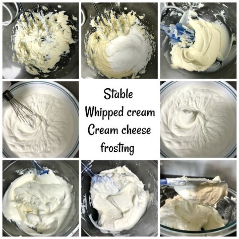 Sturdy whipped cream cream cheese frosting for piping swirls on cake recipe that works . Using cream cheese or mascarpone cheese stabilizes the whipping cream for piping swirls, roses or any easy decorations on cakes/ cupcakes. This rich frosting is not very sweet . Easy whipped cream recipe that can hold shape.#frosting #whippedcream #creamcheese Cream Cheese Frosting For Piping, Whipped Cream Frosting Cake, Frosting For Piping, Easy Whipped Cream Recipe, Easy Whipped Cream, Sturdy Whipped Cream Frosting, Using Cream Cheese, Bake Ideas, Easy Decorations