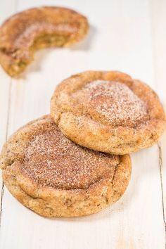 Chai Snickerdoodle Cookies - Everything you love about regular snickerdoodles but with the added bonus of chai!! Soft, pillowy, and the cinnamon-sugar coating makes them irresistible!! Gf Snickerdoodles, Snickerdoodles Cookies, Snickerdoodle Cookies Easy, Gluten Free Snickerdoodles, Festive Baking, Sweet Bakes, Averie Cooks, Gf Baking, Snickerdoodle Cookies