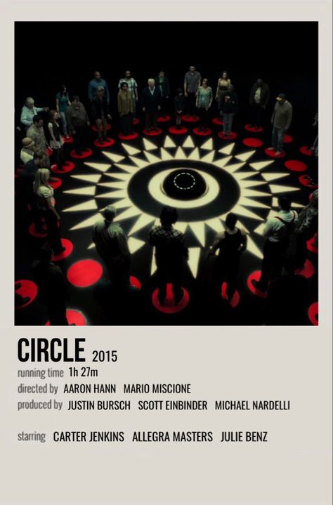 minimal polaroid movie poster for circle Circle Movie, Movies Minimalist, Polaroid Movie Poster, Design My Room, Circle Poster, Julie Benz, Posters Minimalist, Movie To Watch List, Film Posters Minimalist