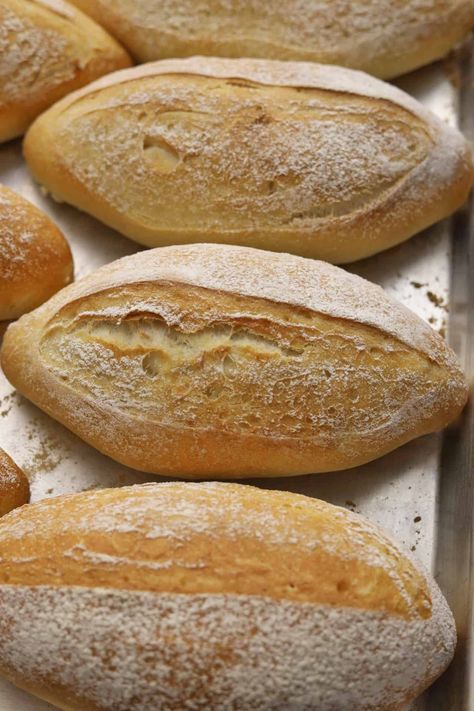 The Best Bolillos Recipe | Camila Made Bolillo Recipe, Bread Lame, Mexican Bread, Stone Oven, Bread At Home, Baked Rolls, Savory Bread, Home Video, Oven Racks