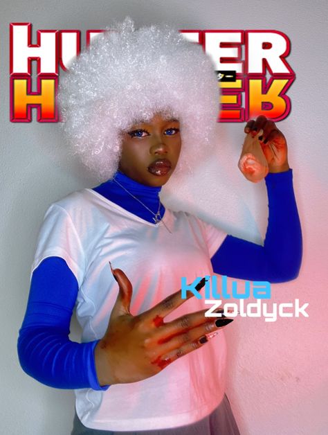 #cosplay #cosplaygirl #aesthetic #blackcosplayer #killua #hunterxhunter #killuacosplaygirl #blackgirlcosplay Black Anime Cosplay, Killua Cosplay, Poc Cosplay, Genderbent Cosplay, Black Women Cosplay, Black Cosplayers, Cosplay Ideas Women, Black Anime Guy, Black Cosplay