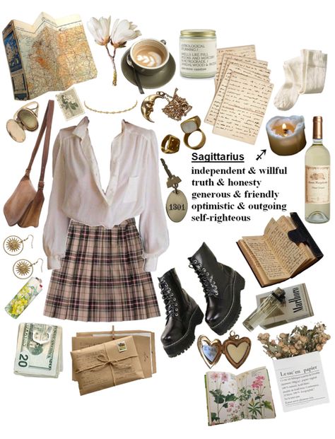 Sagittarius Zodiac Sign ♐️ Outfit | ShopLook Sagittarius Outfits Ideas, Sagittarius Style Aesthetic, Saggitarius Venus Aesthetic, Venus Sign Sagittarius Style, Saggitarius Rising Outfit, Lilith In Sagittarius Aesthetic, Sagittarius Fashion Style, Saggitarius Aesthetic Clothes, Sagittarius Fashion Aesthetic