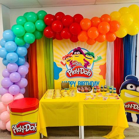 Play Doh Party Decorations, Play Doh Birthday Party Decorations, Playdoh Themed Birthday Party, Playdoh Party Decorations, Playdough Birthday Party, Play Doh Themed Birthday Party, Play Doh Birthday Party Ideas, Playdough Birthday Party Ideas, Playdoh Birthday Theme