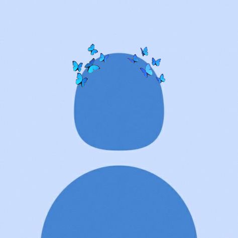 Profile Picture Icon, Cute Profile, Picture Icon, Profile Picture, Butterflies, I Hope, Blue